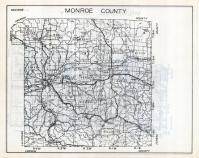 Monroe County Map, Wisconsin State Atlas 1933c